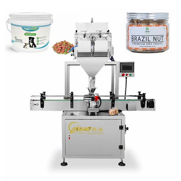 Innovation connected with 2 head filling machine