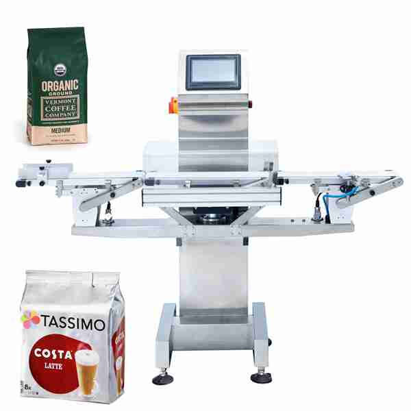 Safety in balance check weigher scales