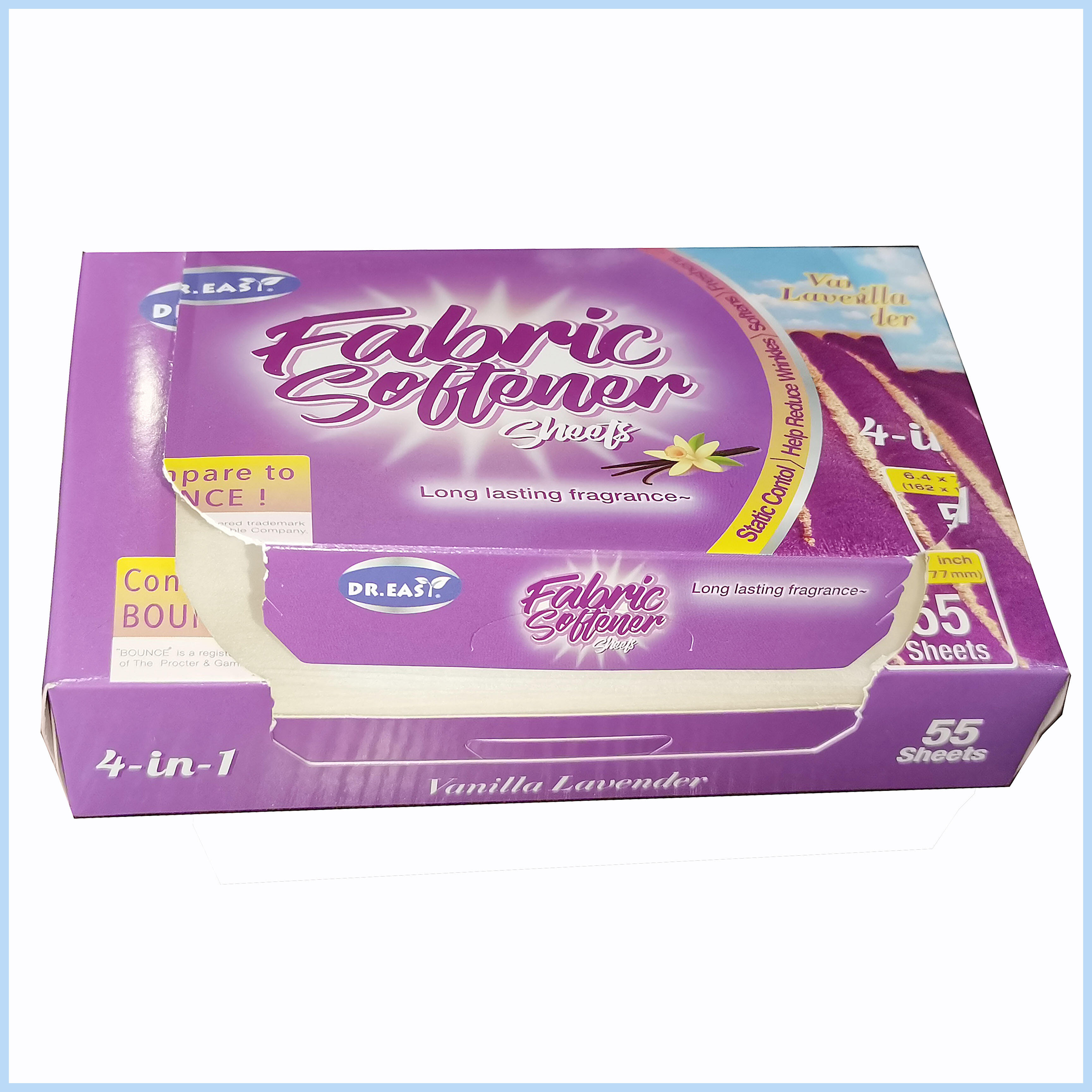 product 252pcs super fragrant soft fabric dryer sheets laundry softener sheet manufacturer customized-100