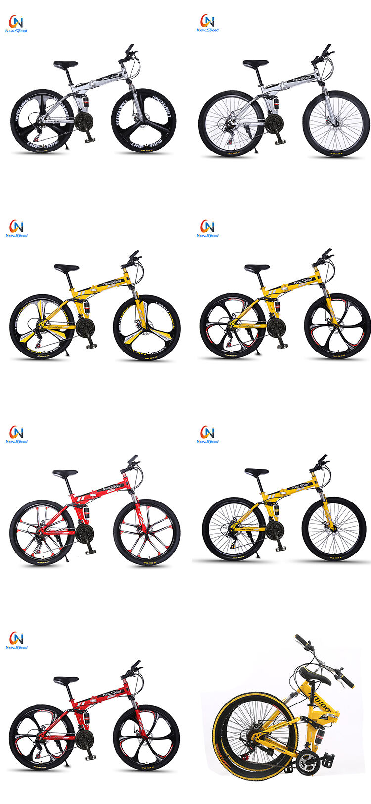 Folding Bike Adults Mountain Cycle Full Suspension Foldable Bicycle supplier