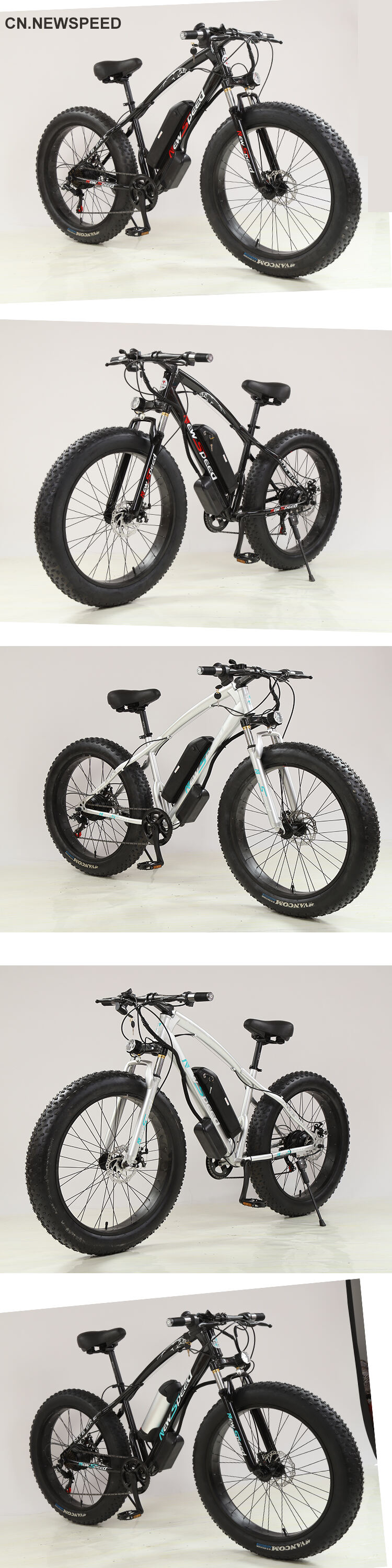 26 Inch 2 Wheel Electric Bike 350W Snow Bicycle 48V Off Fat Tire Bike For Travel Free Postage factory