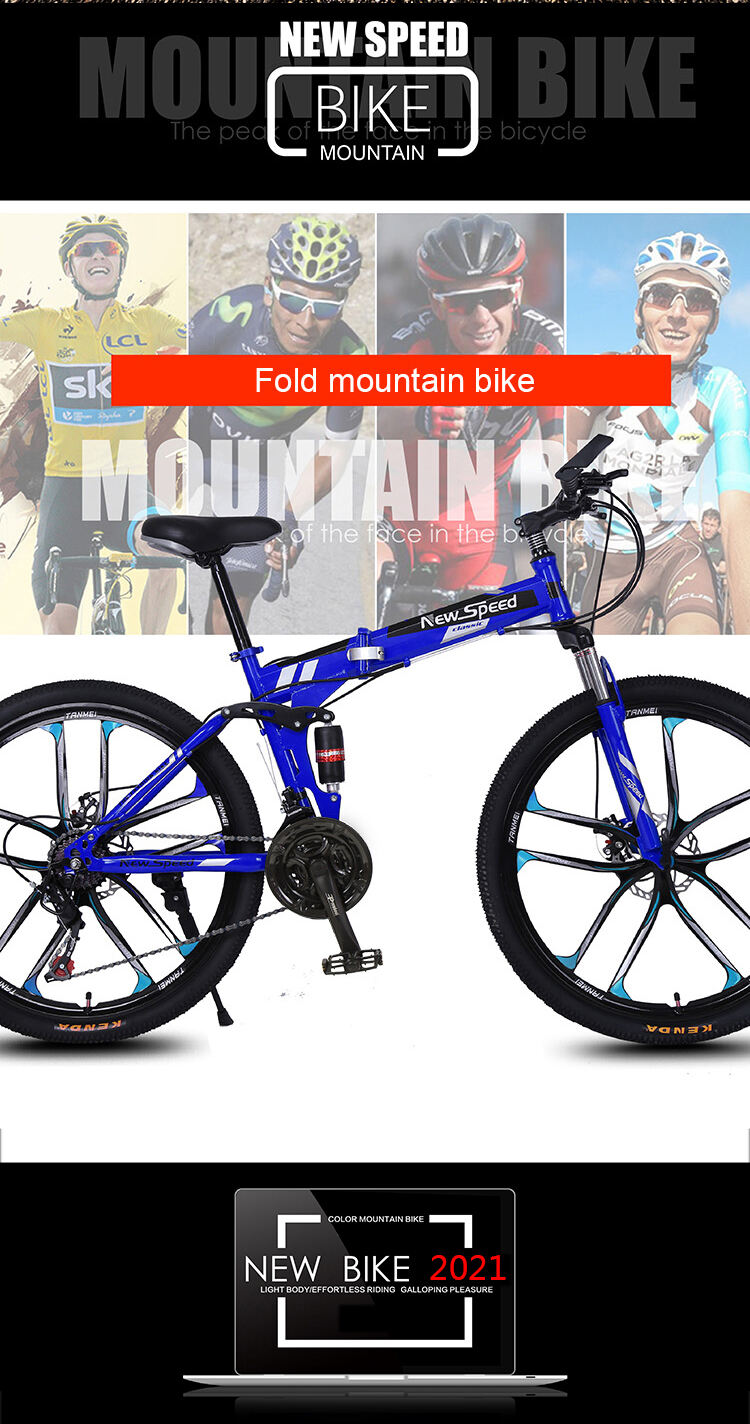 Folding Bike Adults Mountain Cycle Full Suspension Foldable Bicycle factory