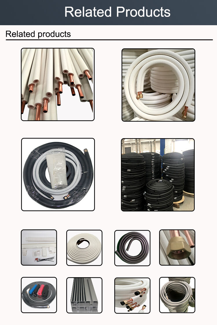 China supplier 1/2 3/8 5/8 1/4 Insulated Air Conditioner Copper Aluminium Connecting Tube Pipe supplier