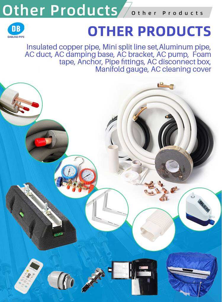 Air Conditioner Copper Connect Pipe Split Air Conditioner Pre Insulation Refrigeration Copper Tube Line Set details