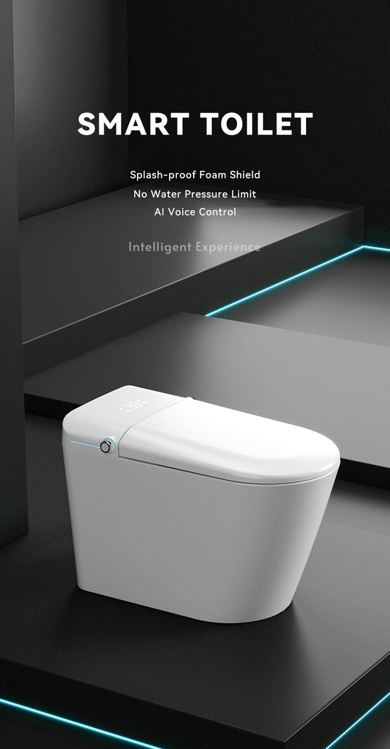 Modern auto sensor flush electric bidet bathroom wc toilet ceramic p trap  intelligent smart toilet supplier