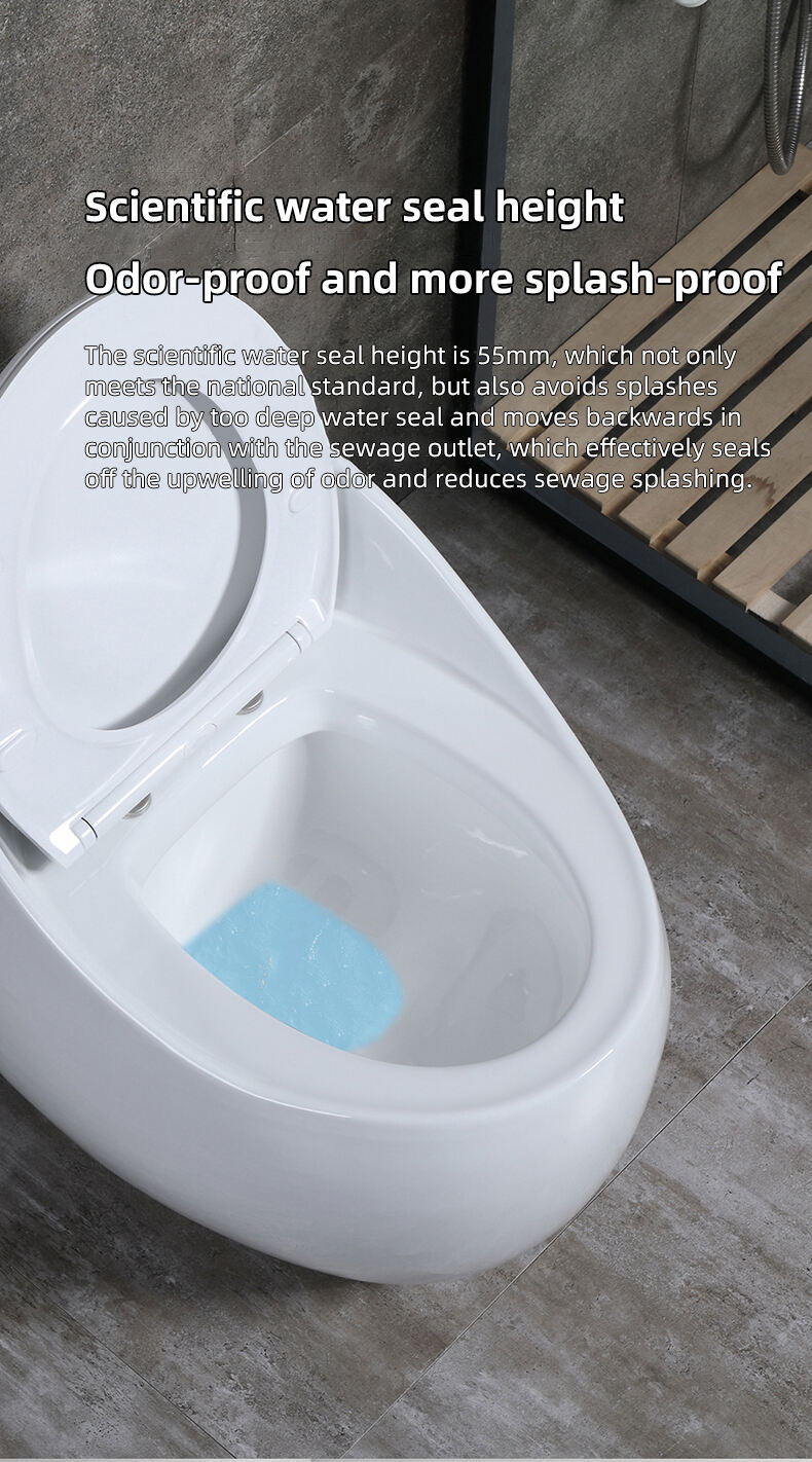 New design S-trap ceramic bathroom wc commode color toilet bowl round egg shaped one piece toilet factory