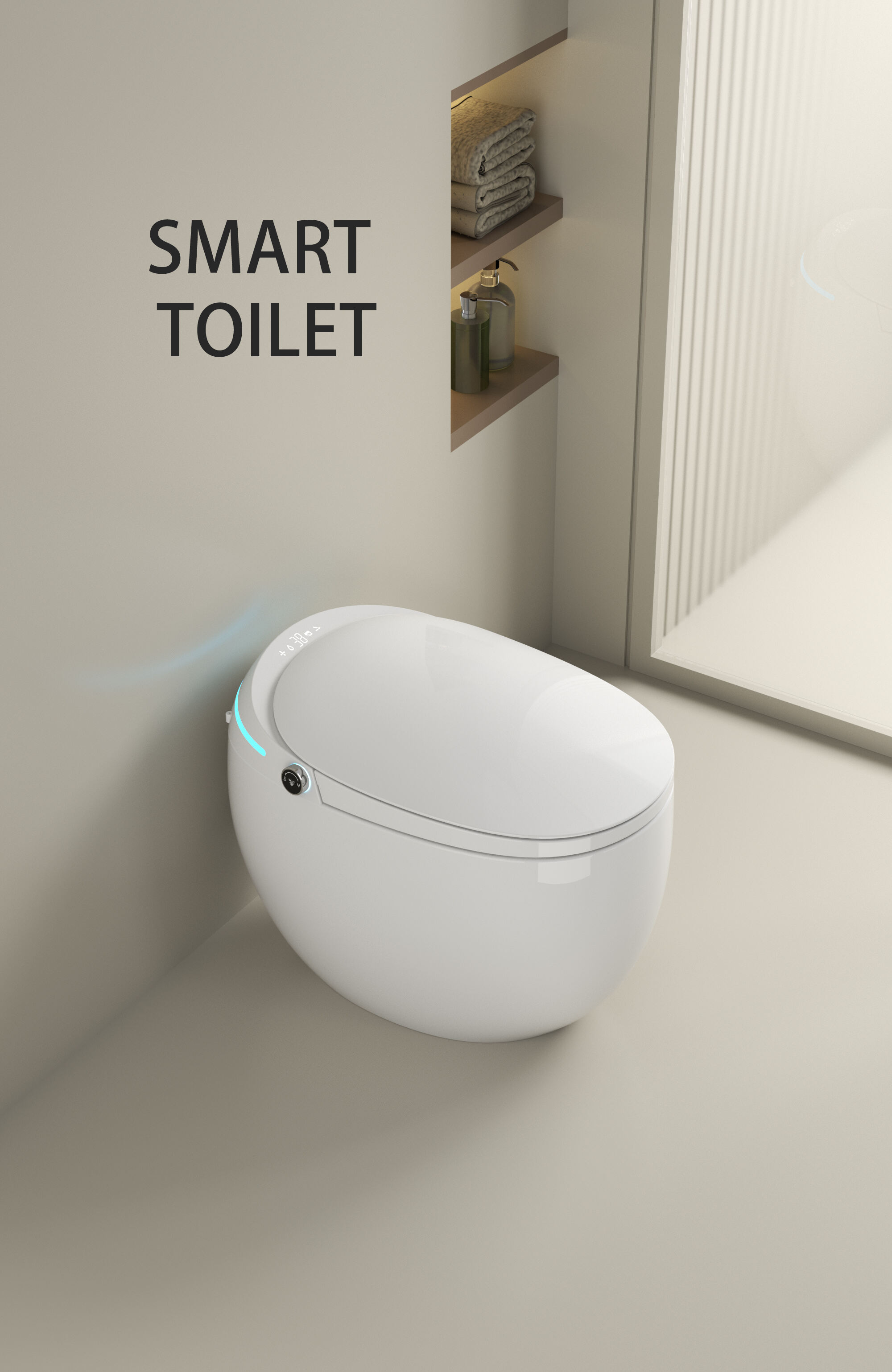 Hot Selling Sanitary Ware Auto Open Sensor Flush Commode Automatic Toilet Bowl Electronic Bathroom Wc Intelligent Smart Toilet factory