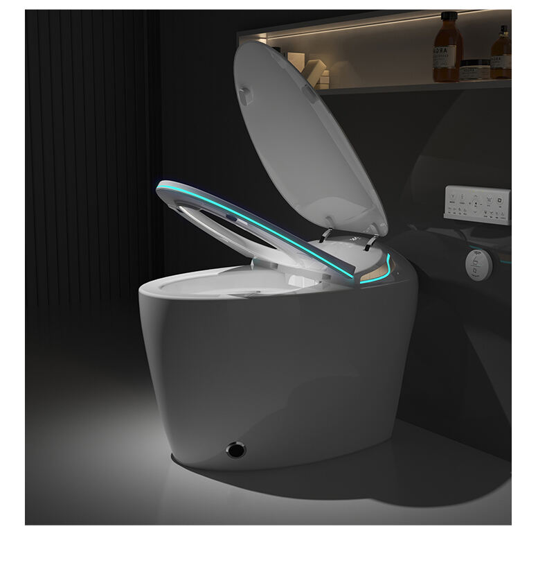 Self Clean Auto Open Sensor Flush Siphonic Automatic Toilet Bowl Floor Electronic Bathroom Wc Intelligent Smart Toilet factory