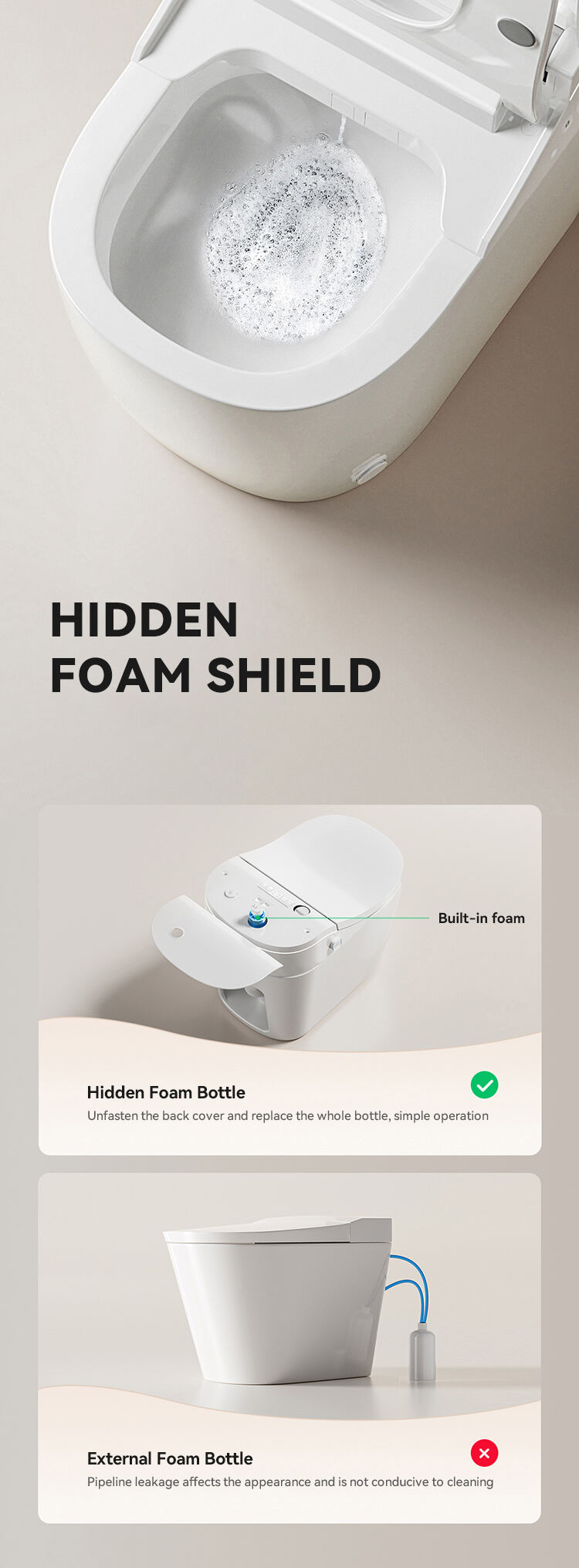 Modern Bathroom Sanitary Ware Automatic Flush Toilets Bowl Intelligent Ceramic One Piece Smart Toilets supplier