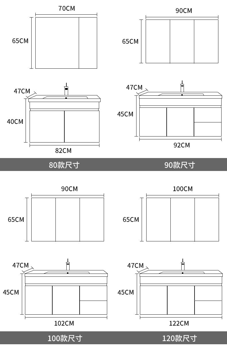 Modern European Blue Gold Design Wall Mount Bathroom Vanity Cabinet Basin Mirror Set Waterproof Bathroom Wash Basin Cabinet factory