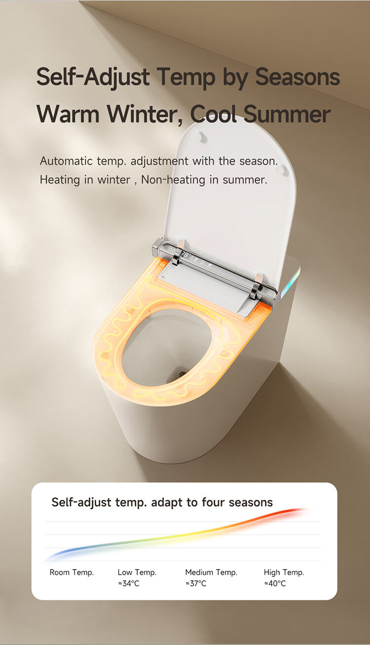 Automatic self-clean sanitary ware smart bidet toilet ceramic intelligent toilet bowl bathroom wc smart toilet supplier