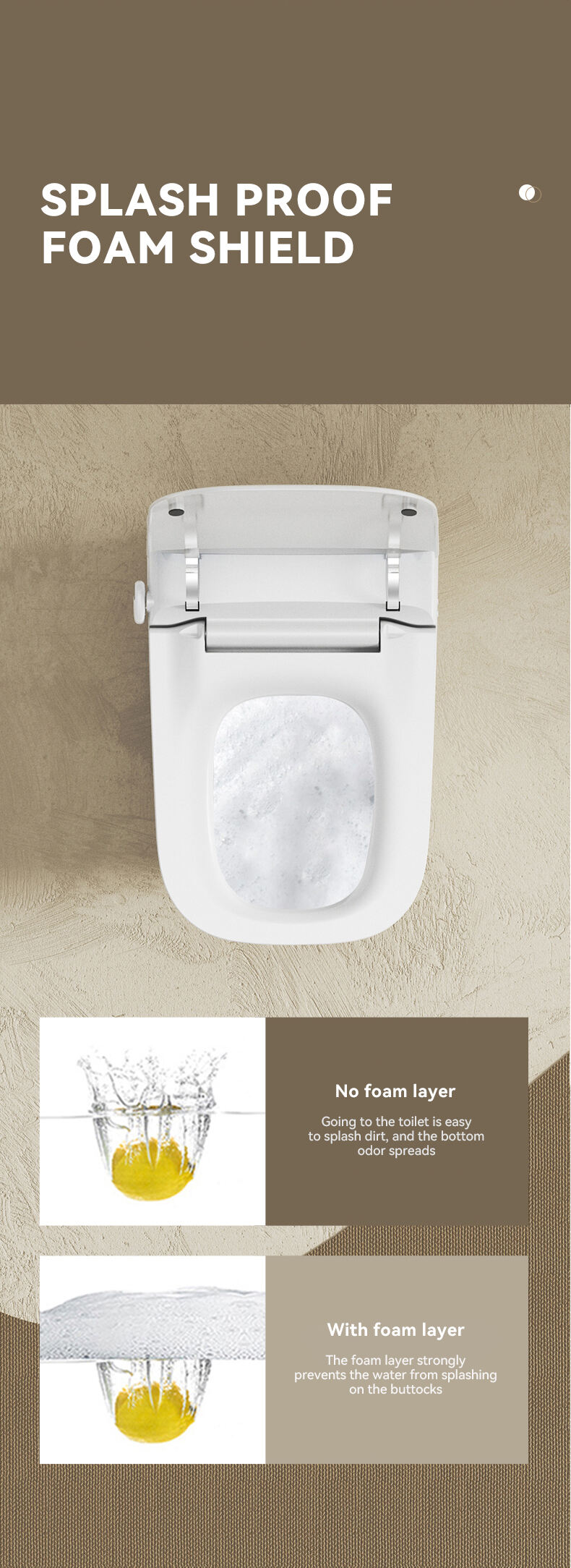 Modern Electronic Automatic Ceramic Toilets Bowl Intelligent Inodoro Bathroom WC One Piece Smart Toilets details