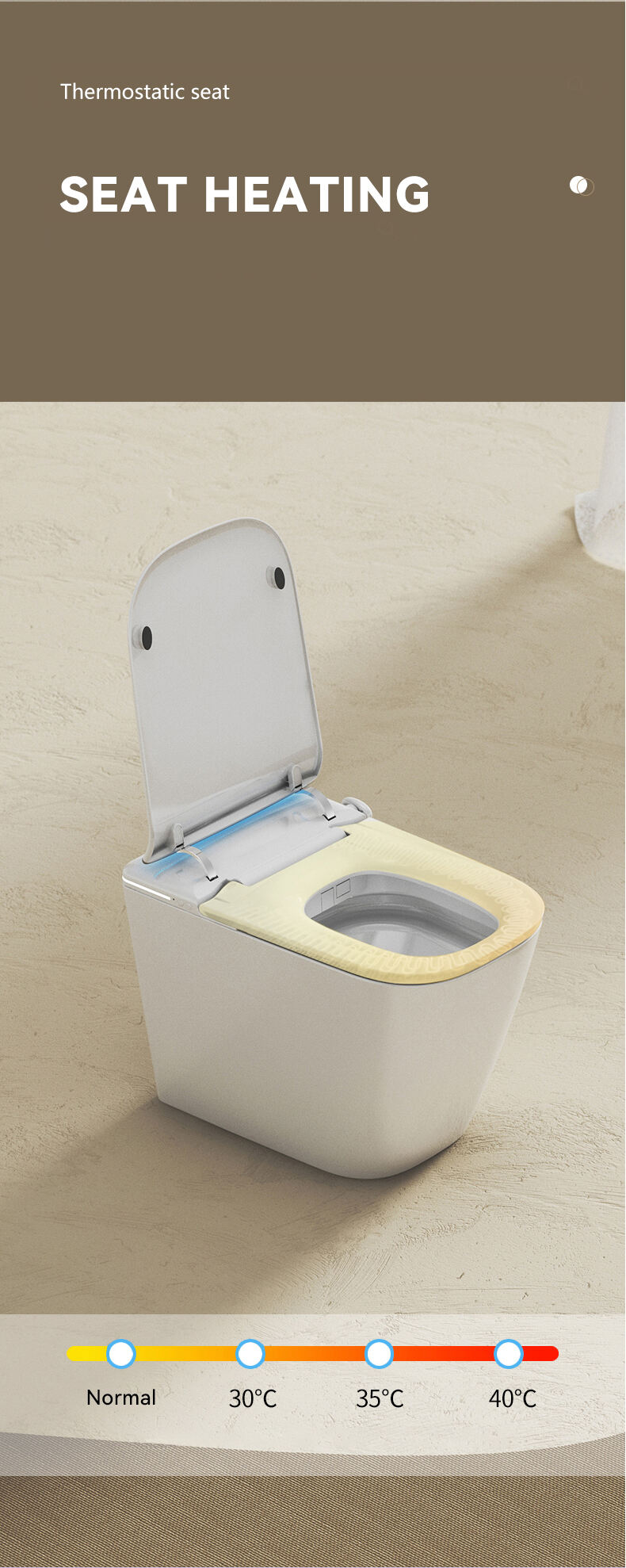 Modern Electronic Automatic Ceramic Toilets Bowl Intelligent Inodoro Bathroom WC One Piece Smart Toilets supplier