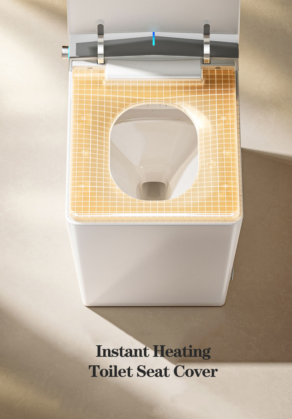 New Style Sanitary Ware Self Cleaning Bathroom Intelligent Bidet Toilet Bowl Automatic Commodes WC Square Smart Toilet factory