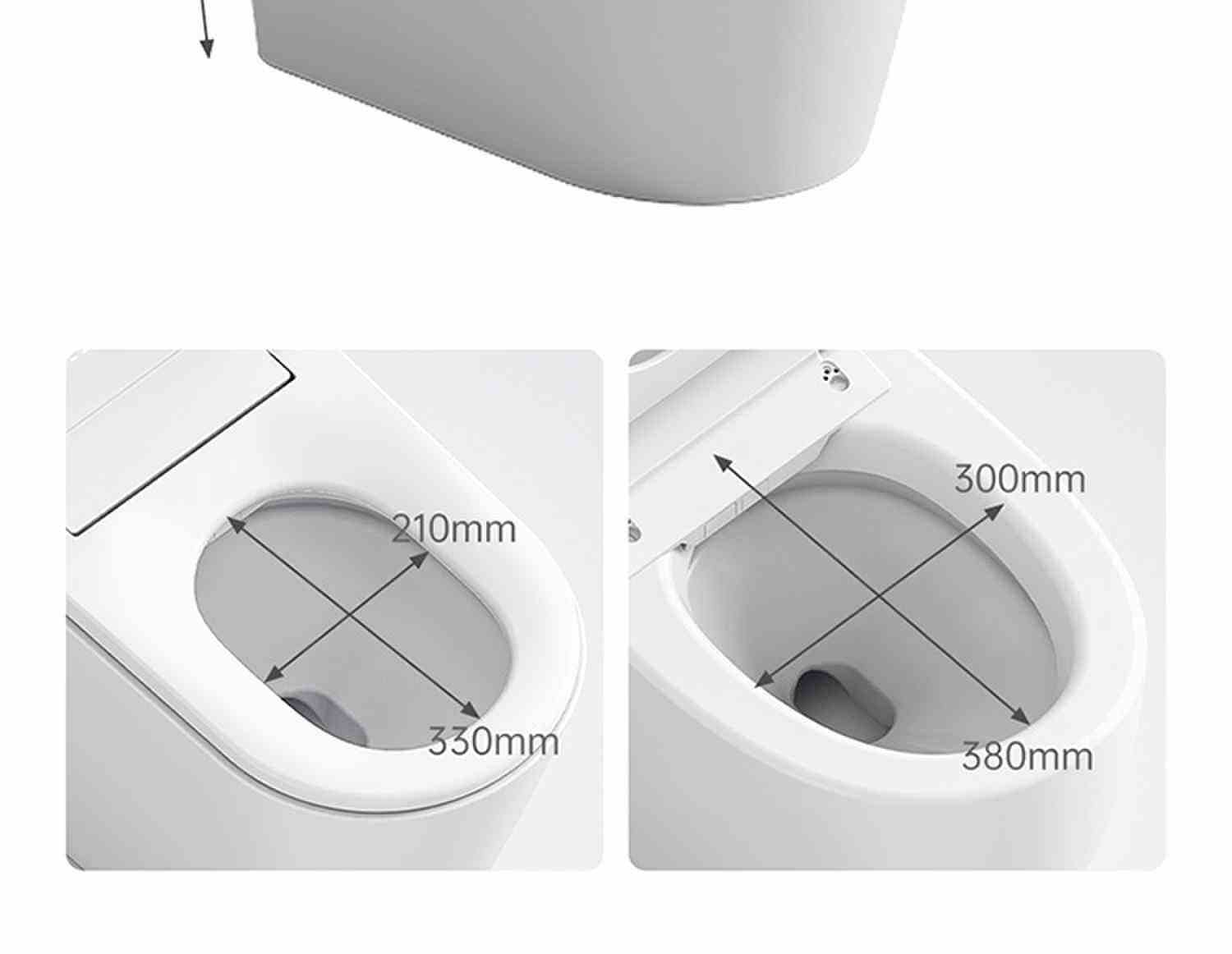 Auto sensor flushing floor mounted electric bidet toilet p trap Intelligent toilet bowl bathroom wc ceramic smart toilet details