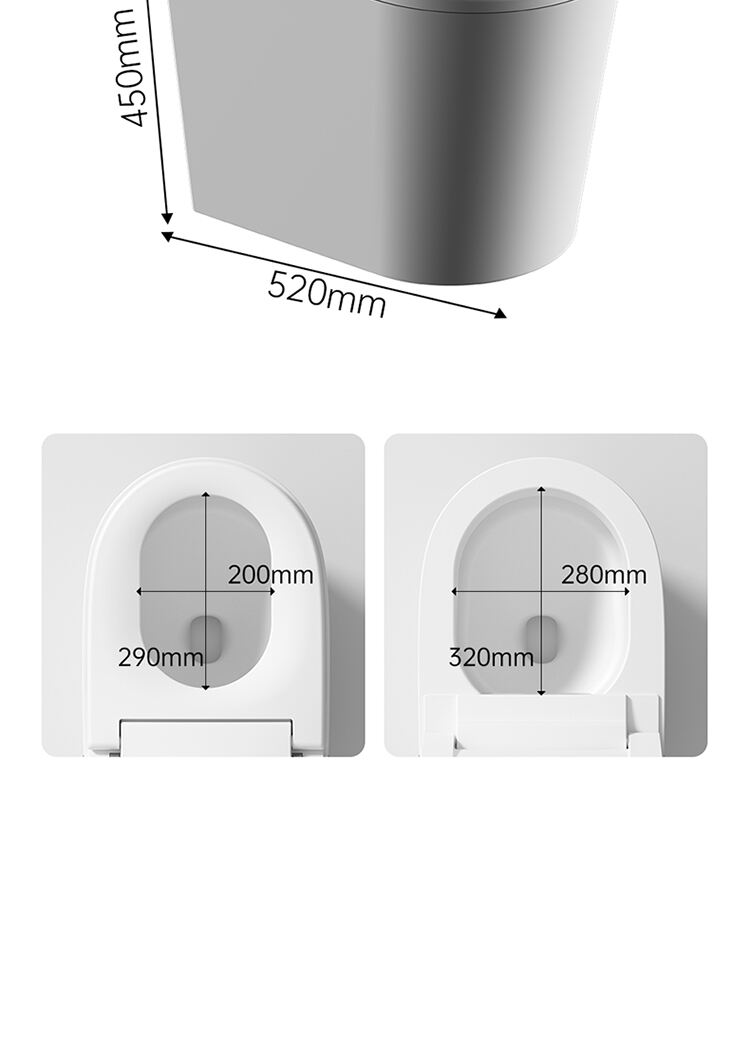 Modern sanitary ware floor mounted automatic toilet bowl save space bathroom water closet ceramic intelligent smart toilet factory