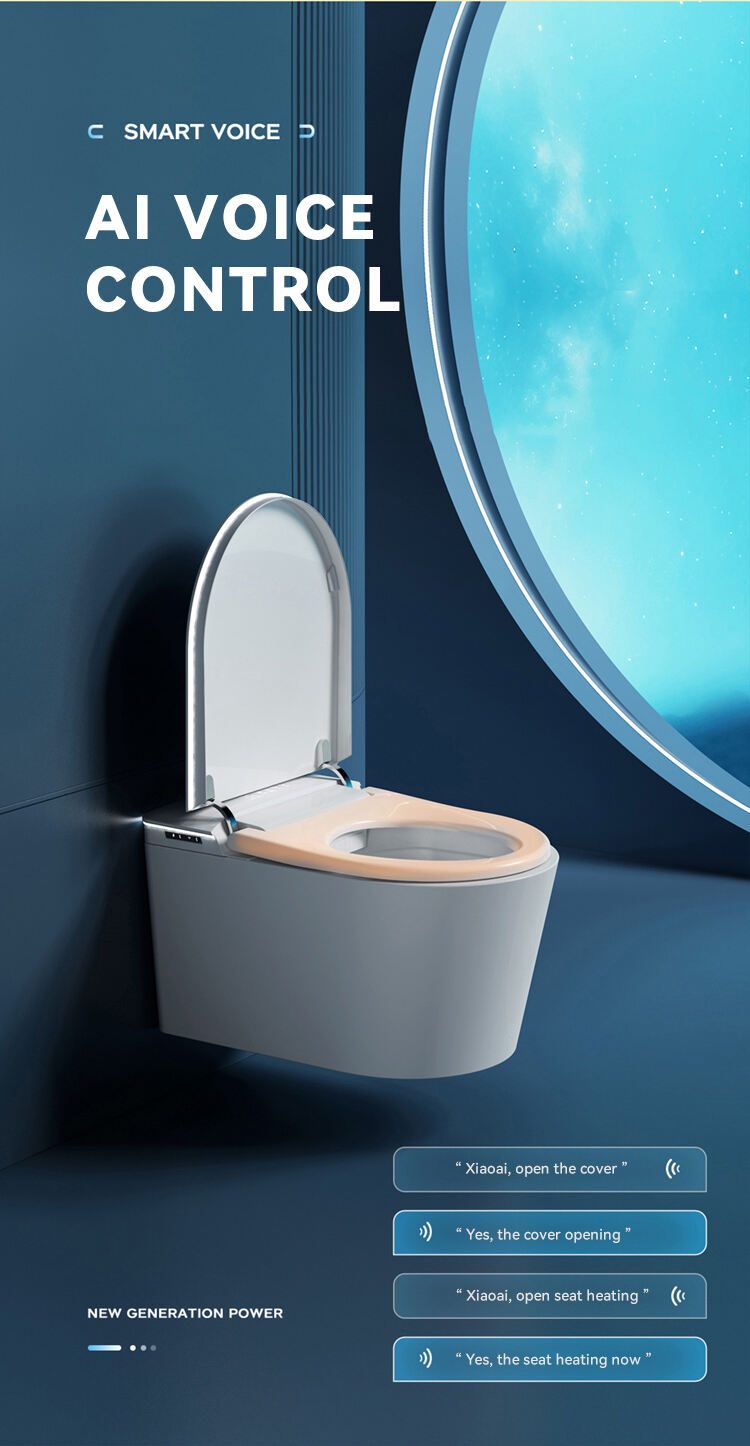 Back to wall mounted hanging toilet bowl automatic flush electric bidet commodes intelligente toilette wall hung smart toilet factory