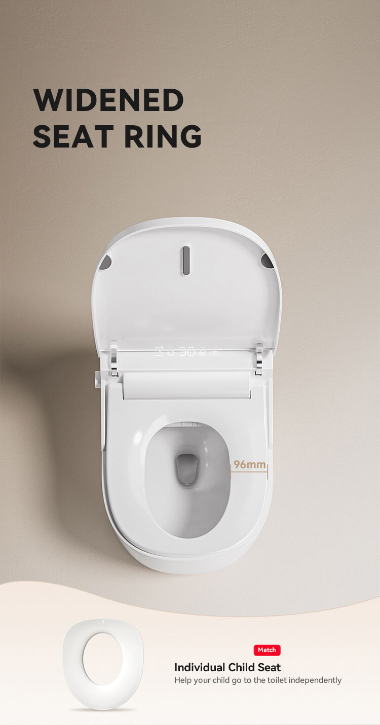 Modern Bathroom Sanitary Ware Automatic Flush Toilets Bowl Intelligent Ceramic One Piece Smart Toilets factory