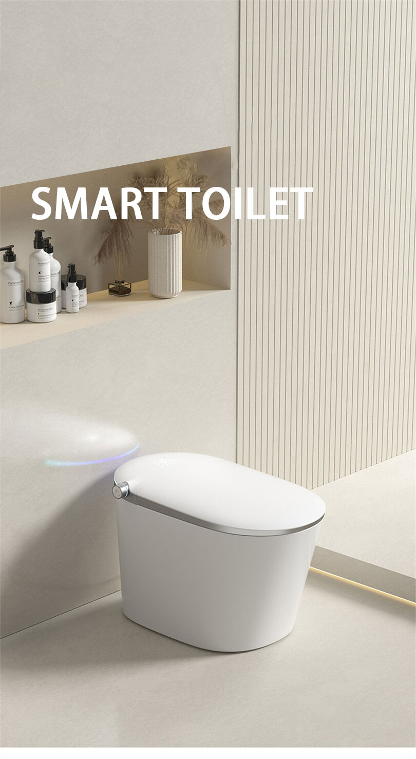 Modern automatic sanitary wares auto sensor flush electric bidet intelligent wc toilet ceramic p trap smart toilet for bathroom supplier