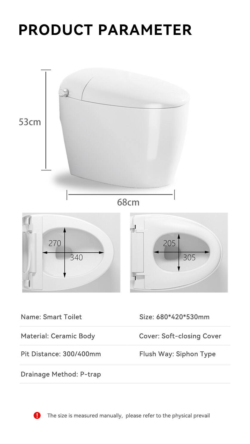 Modern egg shape auto sensor one piece intelligent toilet bowl bathroom electric wc toilet egg round smart toilet supplier