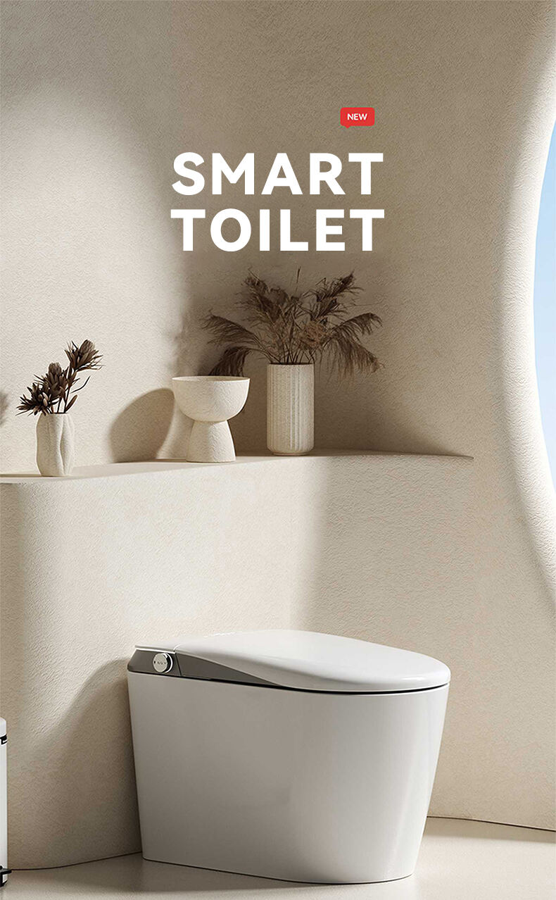 Auto sensor flushing floor mounted electric bidet toilet p trap Intelligent toilet bowl bathroom wc ceramic smart toilet supplier