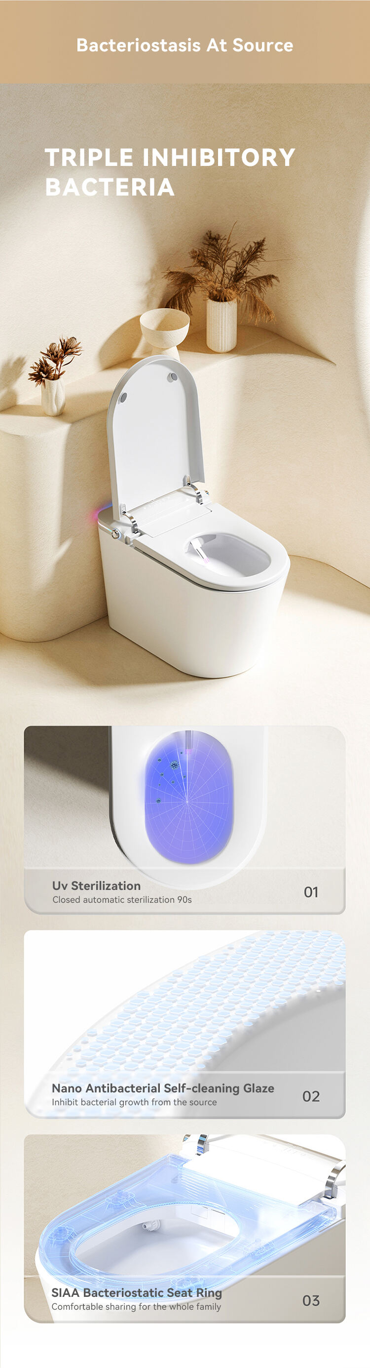 Ceramic Sanitary Wares Bathroom Wc Automatic Bidet One Piece Toilet Bowl Intelligent Smart Toilet With Remote Control supplier