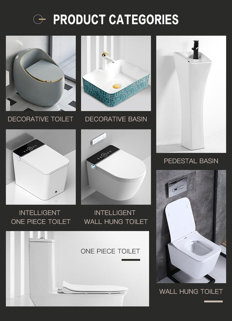 High Quality Modern Siphonic One Piece Bathroom Sanitary Ware Color Toilet Bowl details