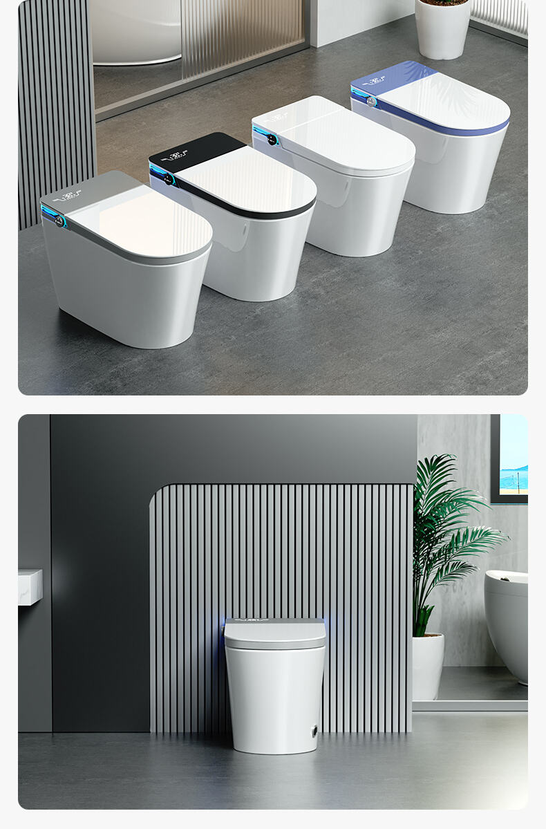 High quality 110V/220V bathroom modern electronic wc toilet bowl automatic intelligent wc inodoro smart toilet details