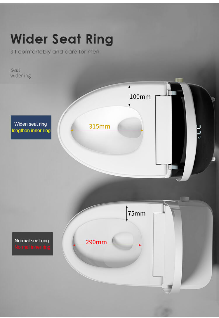 Modern Bathroom Ceramic Floor Mounted Intelligent Inodoro One Piece Commode Automatic WC Toilet Bowl Bathroom Smart Toilet details