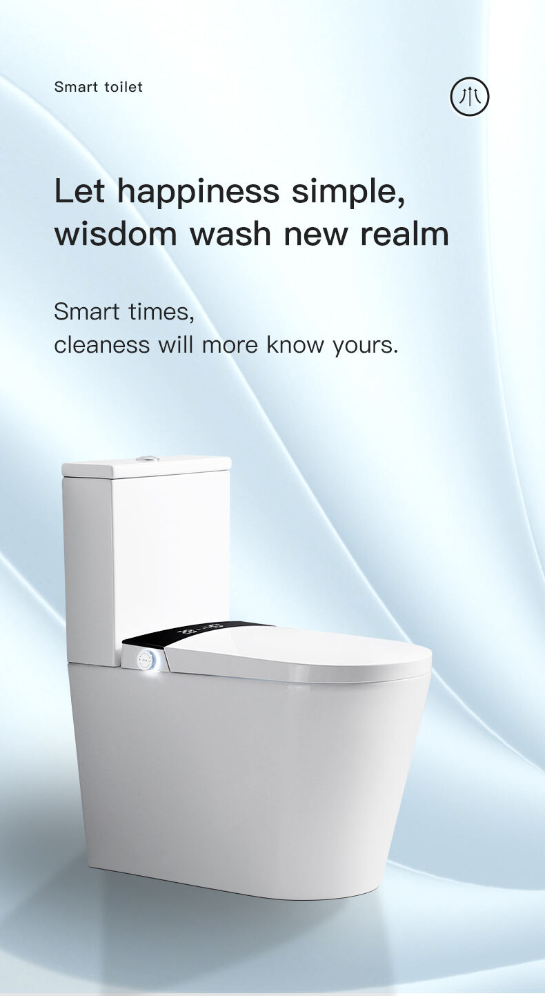 High end sanitary ware automatic flush inodoro floor mounted one piece toilet bowl intelligent wc bathroom smart toilet factory