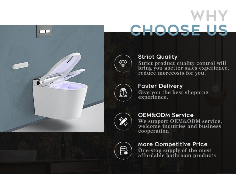 Modern Electronic Automatic Ceramic Toilets Bowl Intelligent Inodoro Bathroom WC One Piece Smart Toilets factory