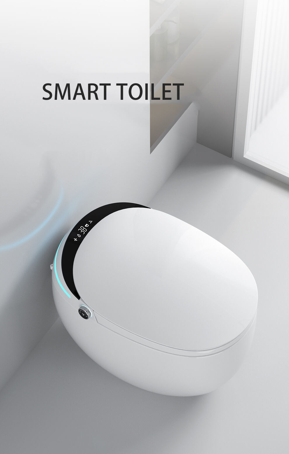 Modern Intelligent Toilet Electronic Automatic Ceramic Toilet Bowl Auto Open Sensor Flush Commode Intelligent Smart Toilet supplier