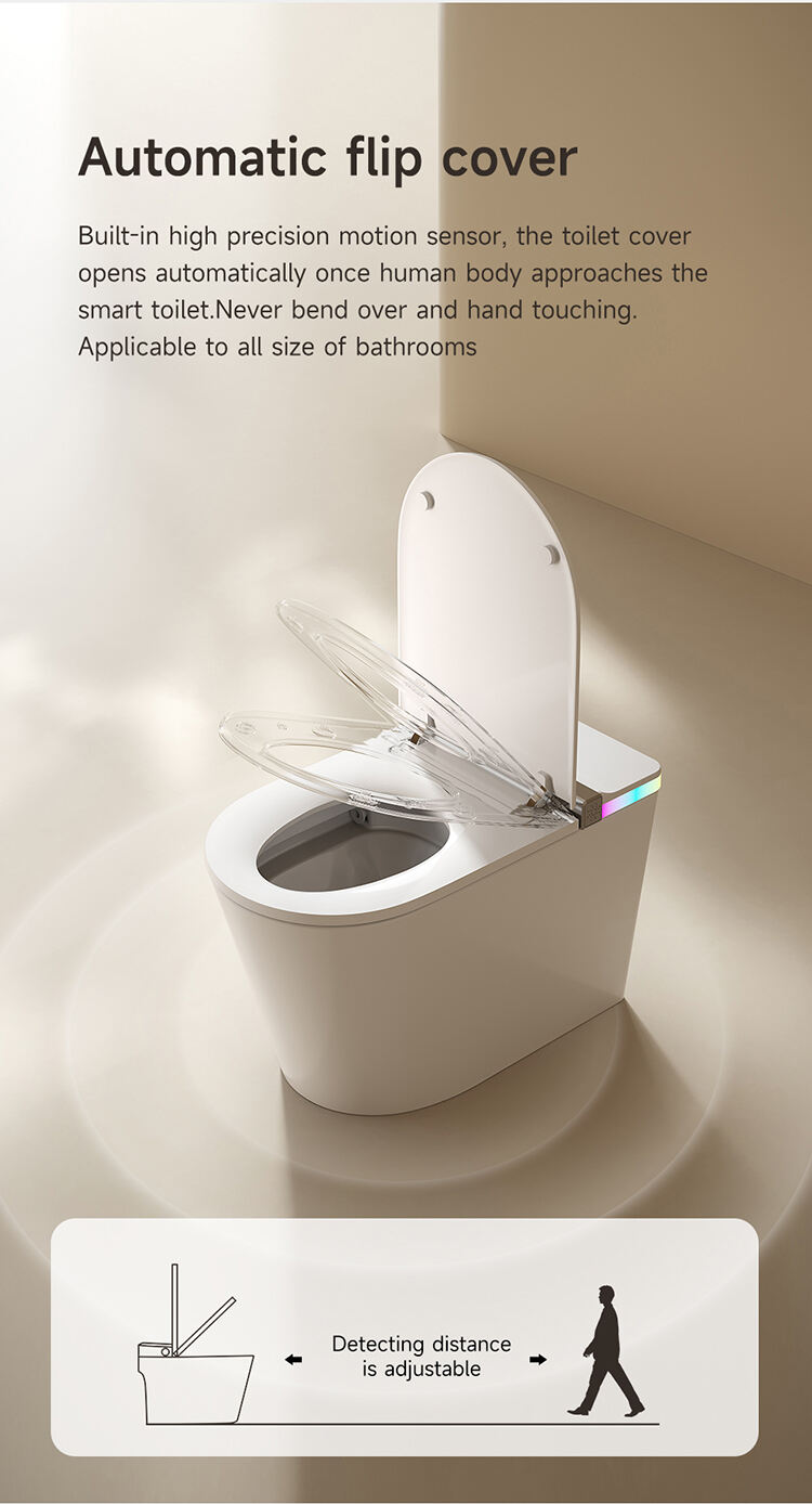 Automatic self-clean sanitary ware smart bidet toilet ceramic intelligent toilet bowl bathroom wc smart toilet supplier