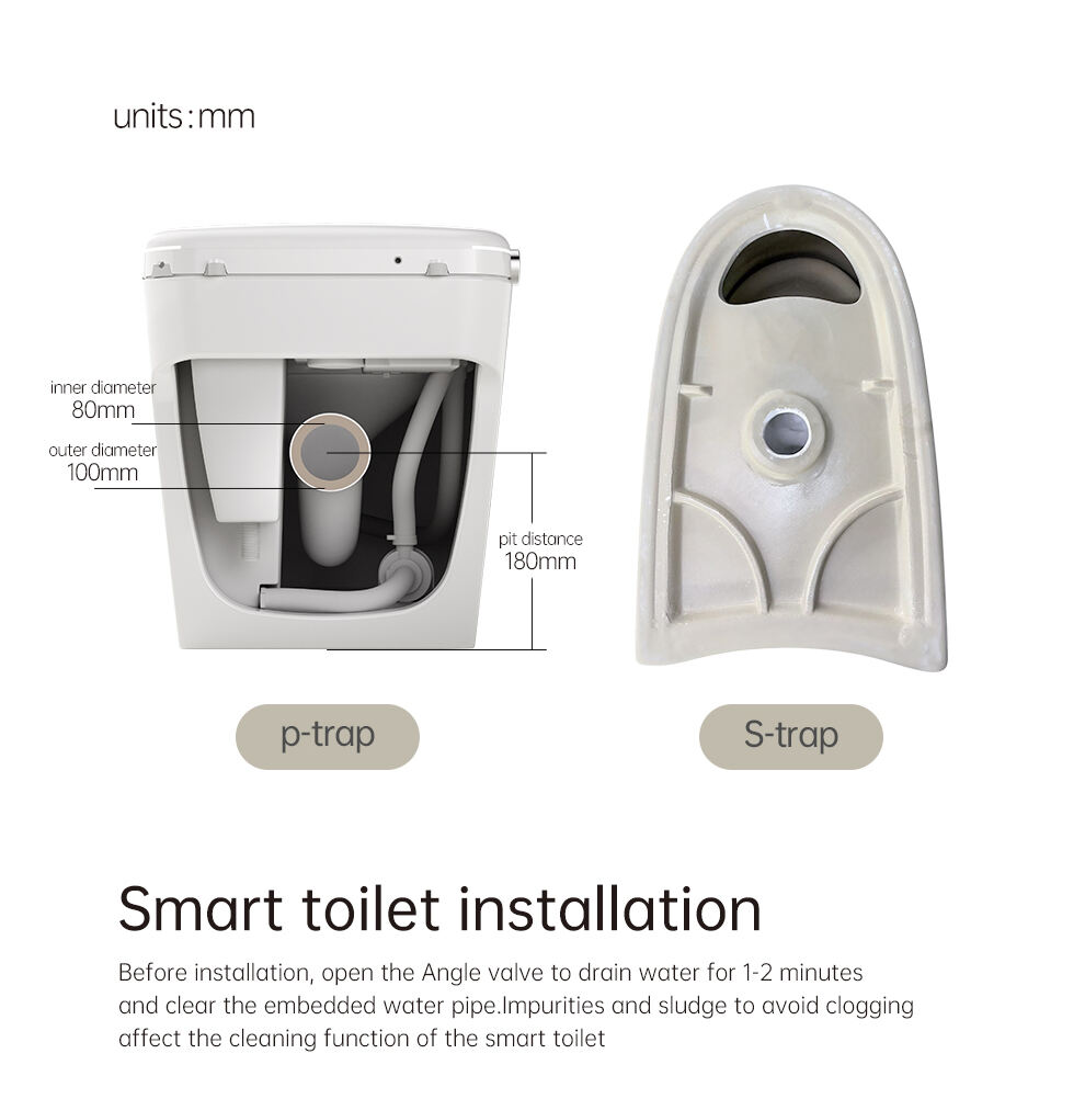 Modern Electronic Automatic Ceramic Toilets Bowl Wc Bathroom WC One Piece Intelligent Smart Toilets factory