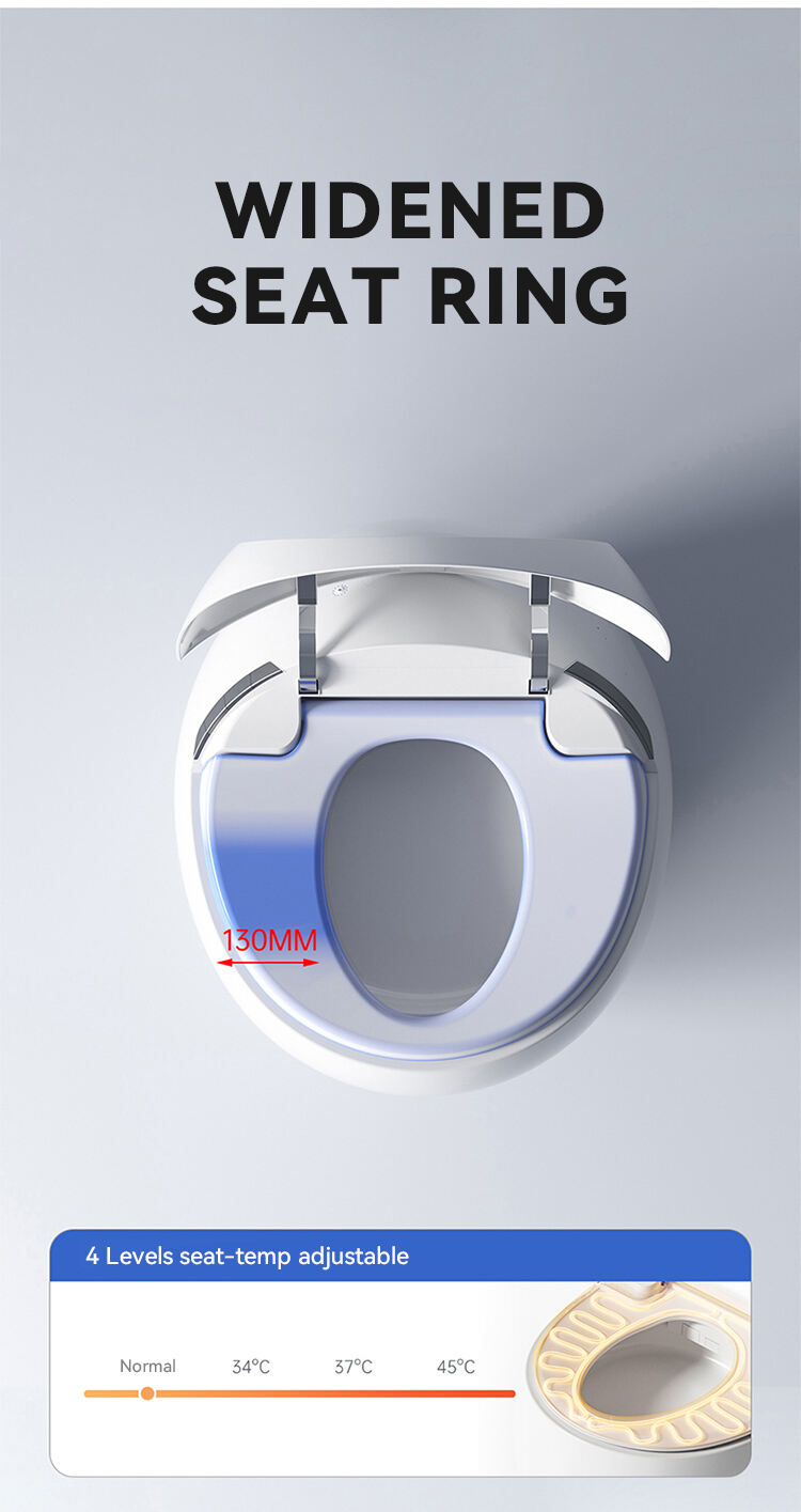 NEW release sanitary ware egg shape intelligent toilet one piece automatic wc bathroom ceramic round smart toilet manufacture