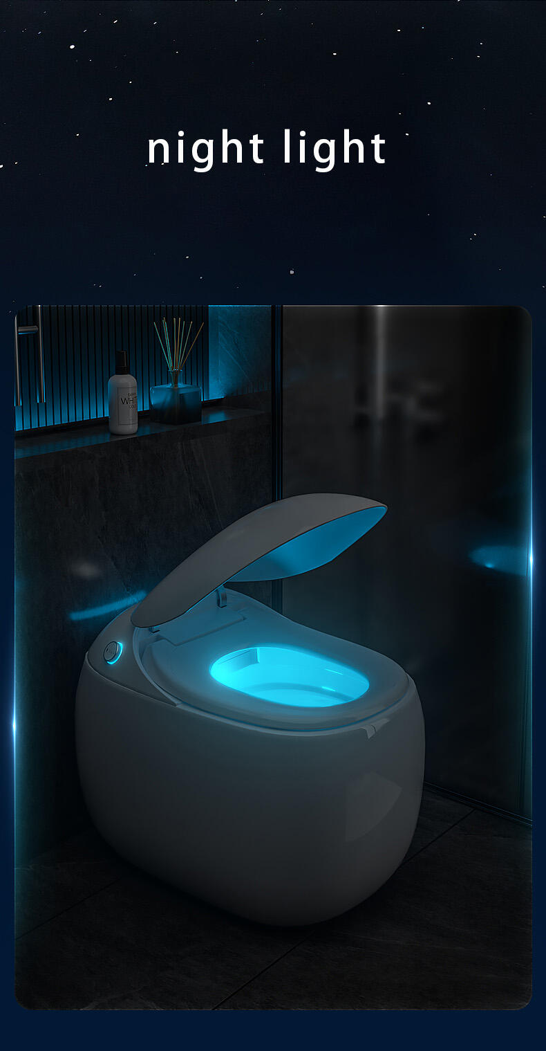 New arrival sanitary ware egg shape electric inodoro toilet bowl commode bathroom ceramic automatic smart toilet manufacture