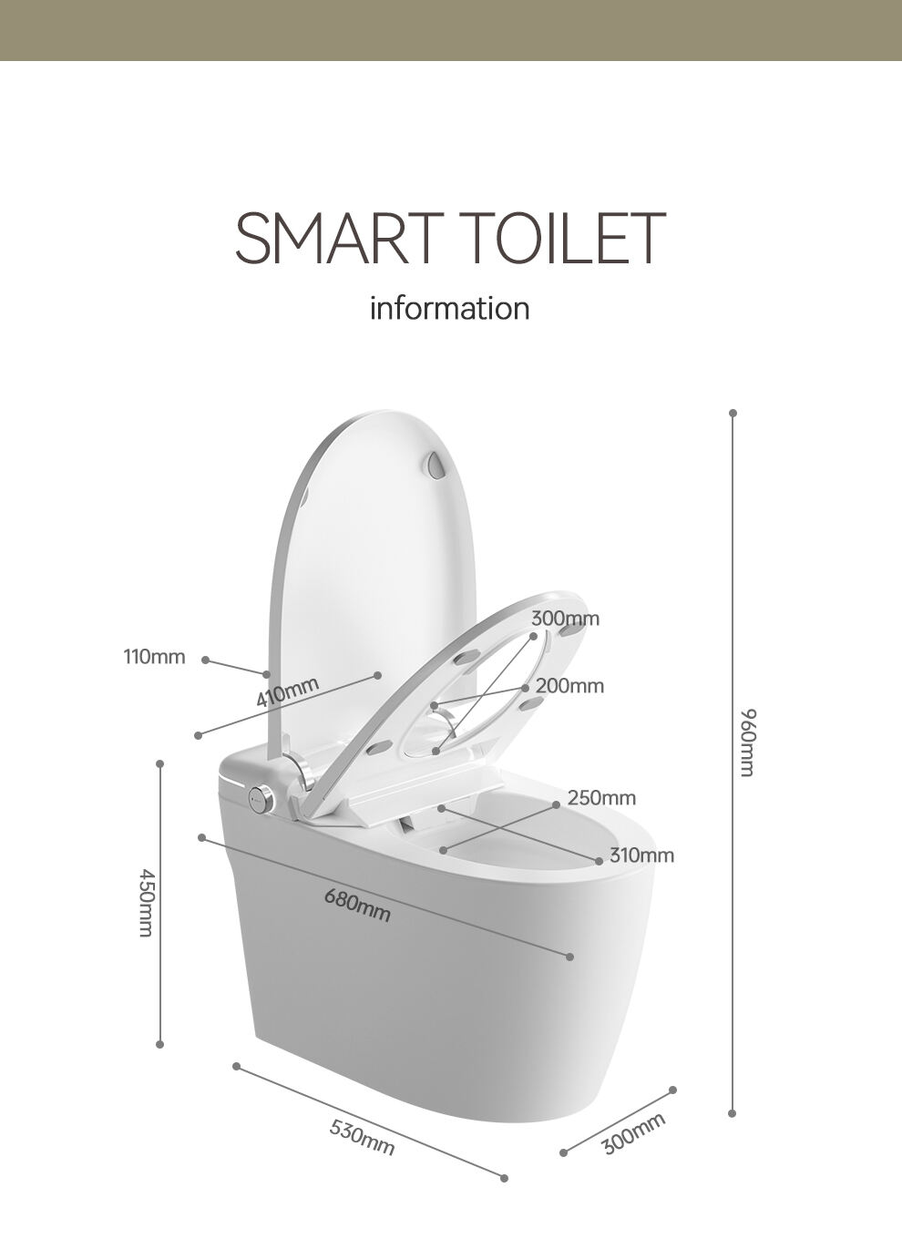 Modern Electronic Automatic Ceramic Toilets Bowl Wc Bathroom WC One Piece Intelligent Smart Toilets supplier