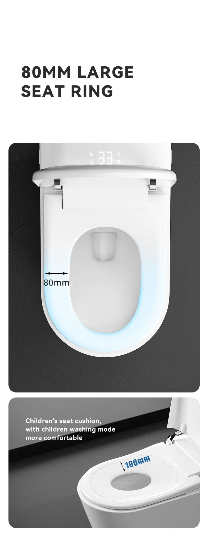 Modern auto sensor flush electric bidet bathroom wc toilet ceramic p trap  intelligent smart toilet details