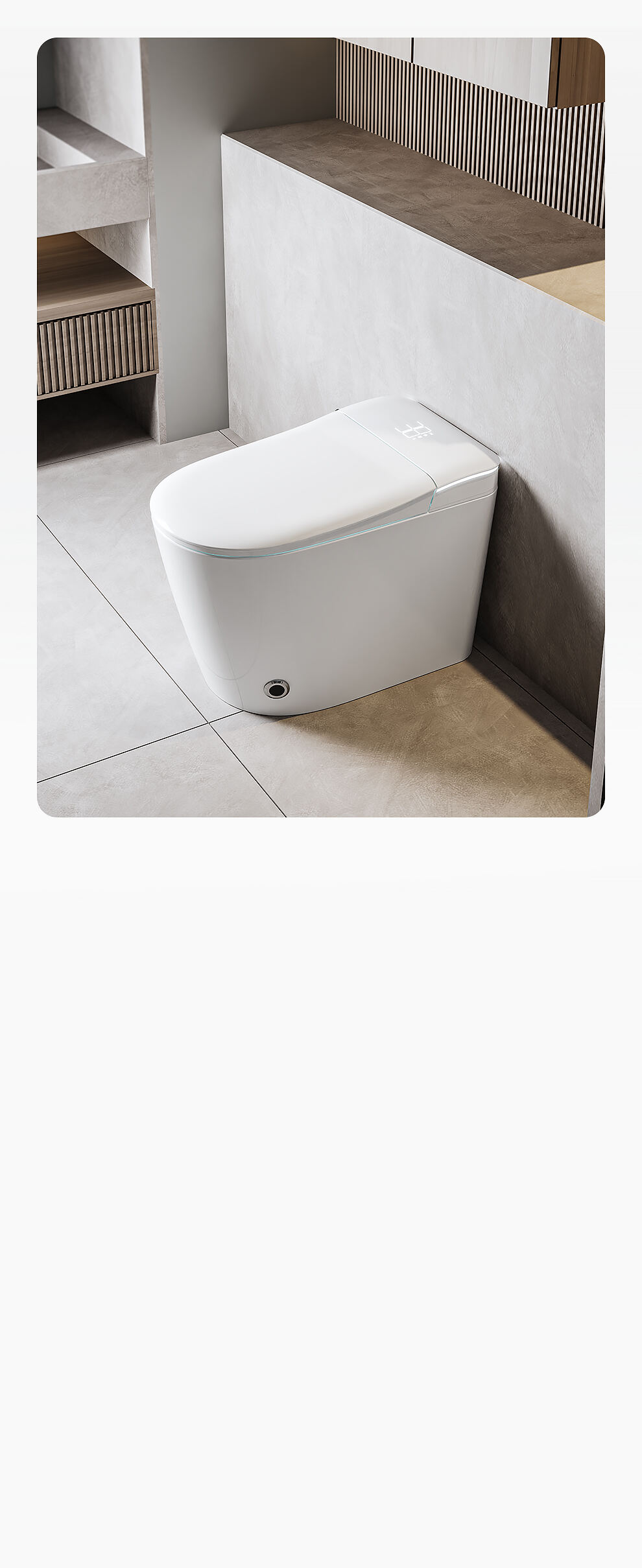 Modern Automatic Sanitary Ware Floor Mounted Intelligent Inodoro Bathroom Ceramic Automatic Toilet Bowl P- Trap Smart Toilet supplier