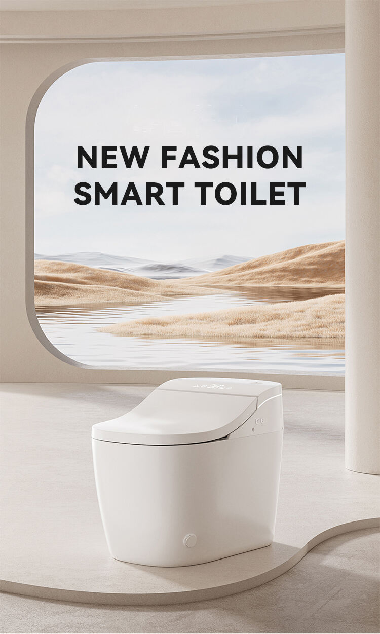 Modern Bathroom Sanitary Ware Automatic Flush Toilets Bowl Intelligent Ceramic One Piece Smart Toilets supplier