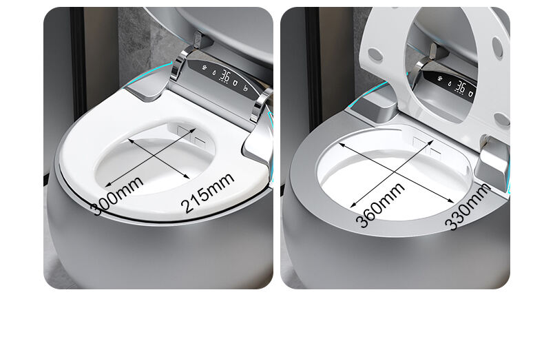 Custom color automatic bathroom sanitary ware automatic flush smart wc toilet bowl intelligent egg shape smart toilet manufacture