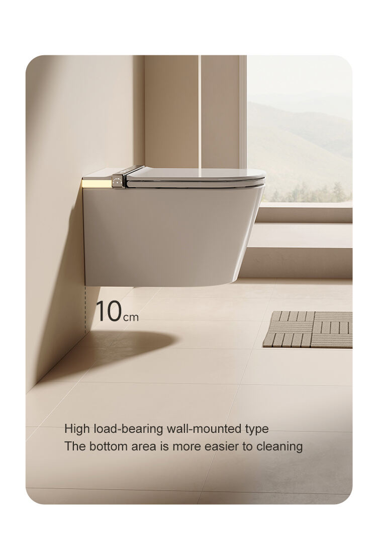 High quality space saving hanging wall mounted intelligent bathroom water closet toilet automatic wall hung smart toilet manufacture