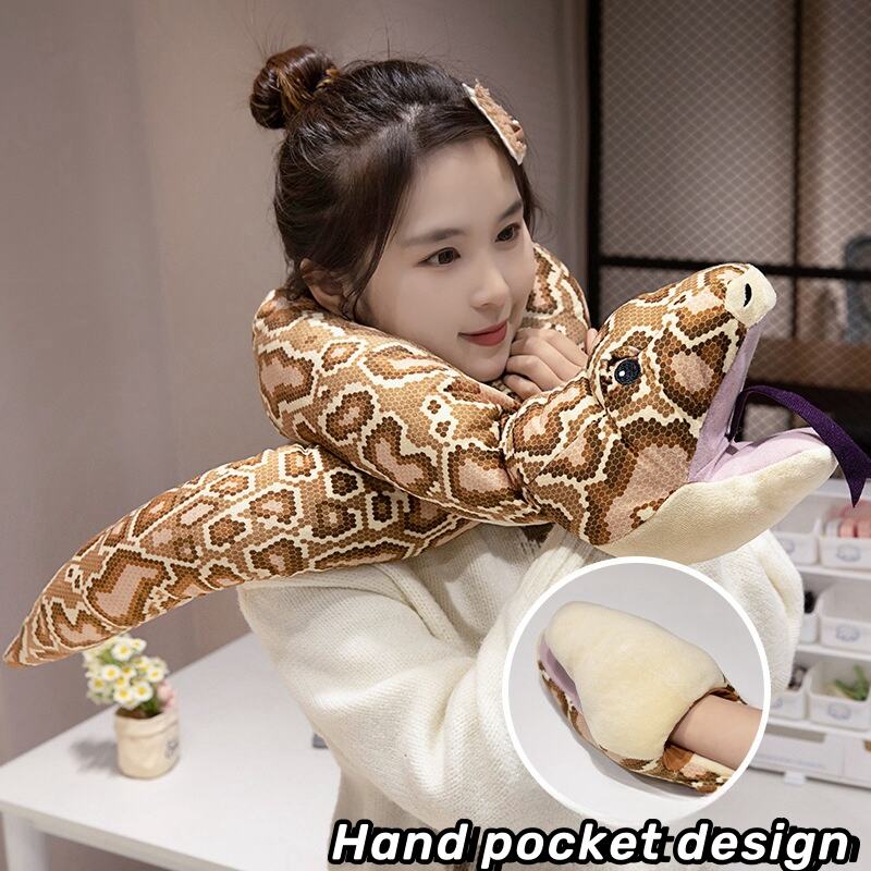Custom logo Snake Stuffed Animal Plush Giant Anaconda Realistic Kids Toys simulated snake plush toy gift manufacture