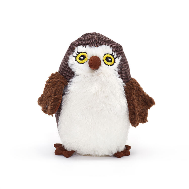 Custom Lifelike Animal Stuffed Toys Eagle Owl Bird Plush Toy supplier