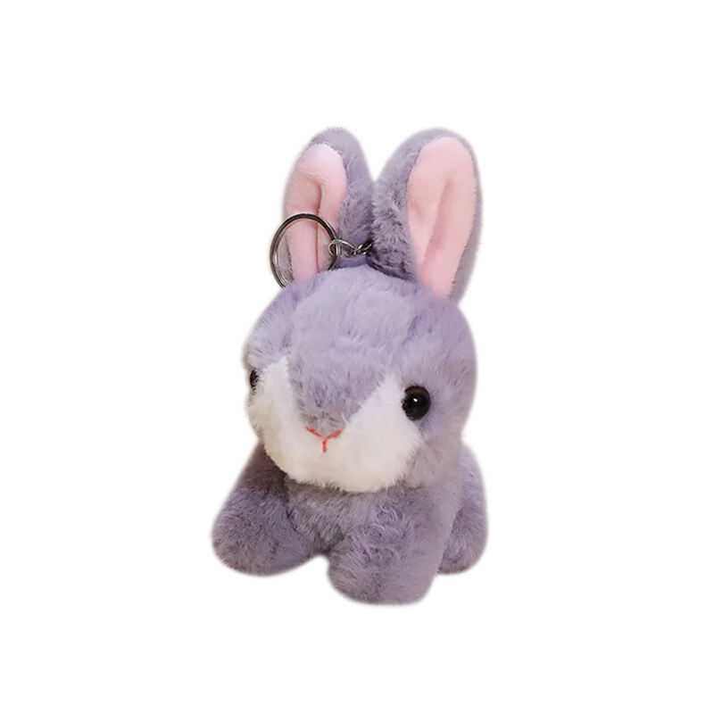 Stilrikt Nytänkande Kanin Plusch kanin nyckelhängsel Personlig fylld djur plush kanin