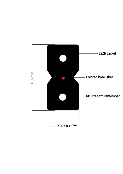 100m Fiber Drop Cable Patch Cord Drawing