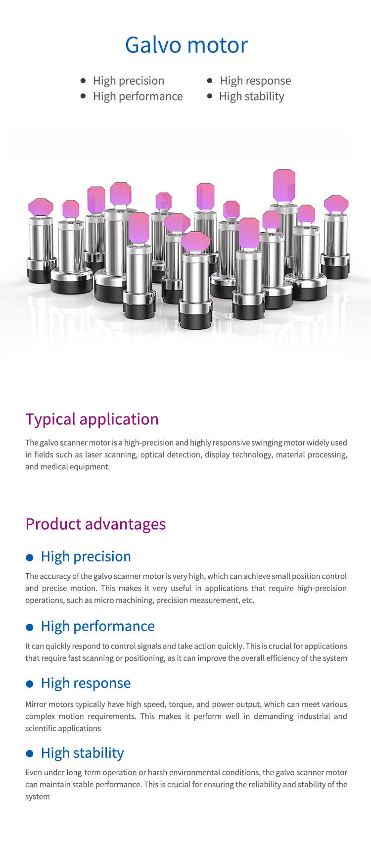 Galvo motor details