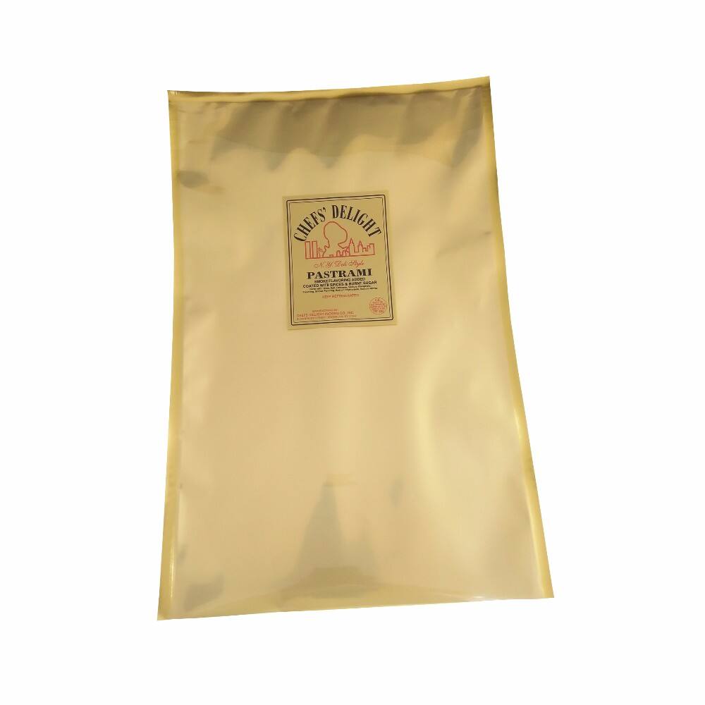 Nylon material gold packaging Pastrami vacuum packing bag details