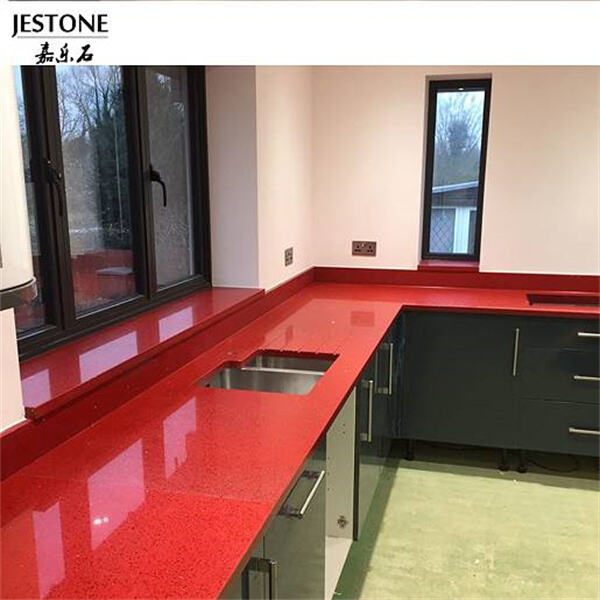 Turn heads with shimmering sparkly quartz countertops in your home