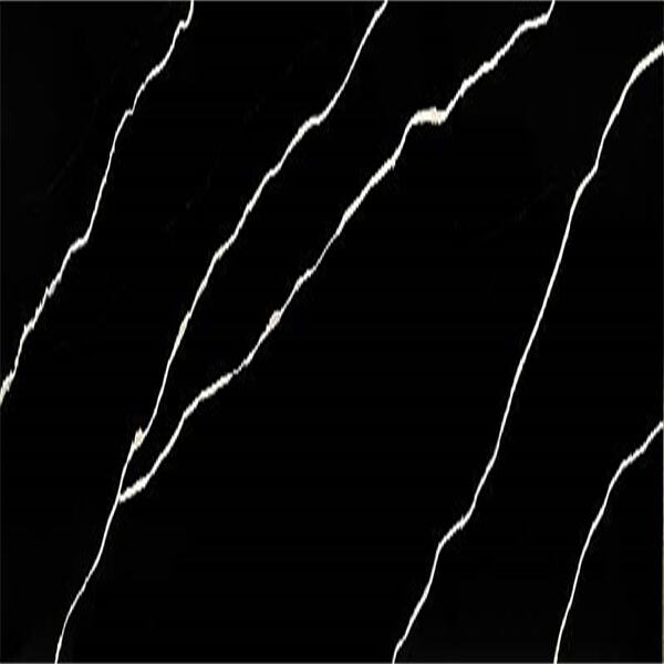 The classic Calacatta marble look is captured perfectly in these small quartz slabs.